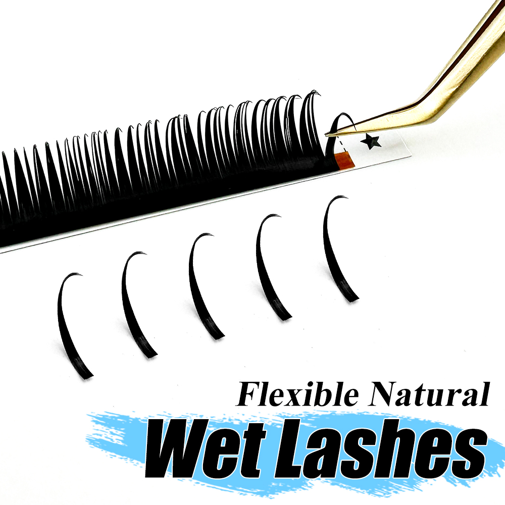 Eyelash Extension Wet Look - Abonnie Wet Eyelash Extensions Spikes Lashes