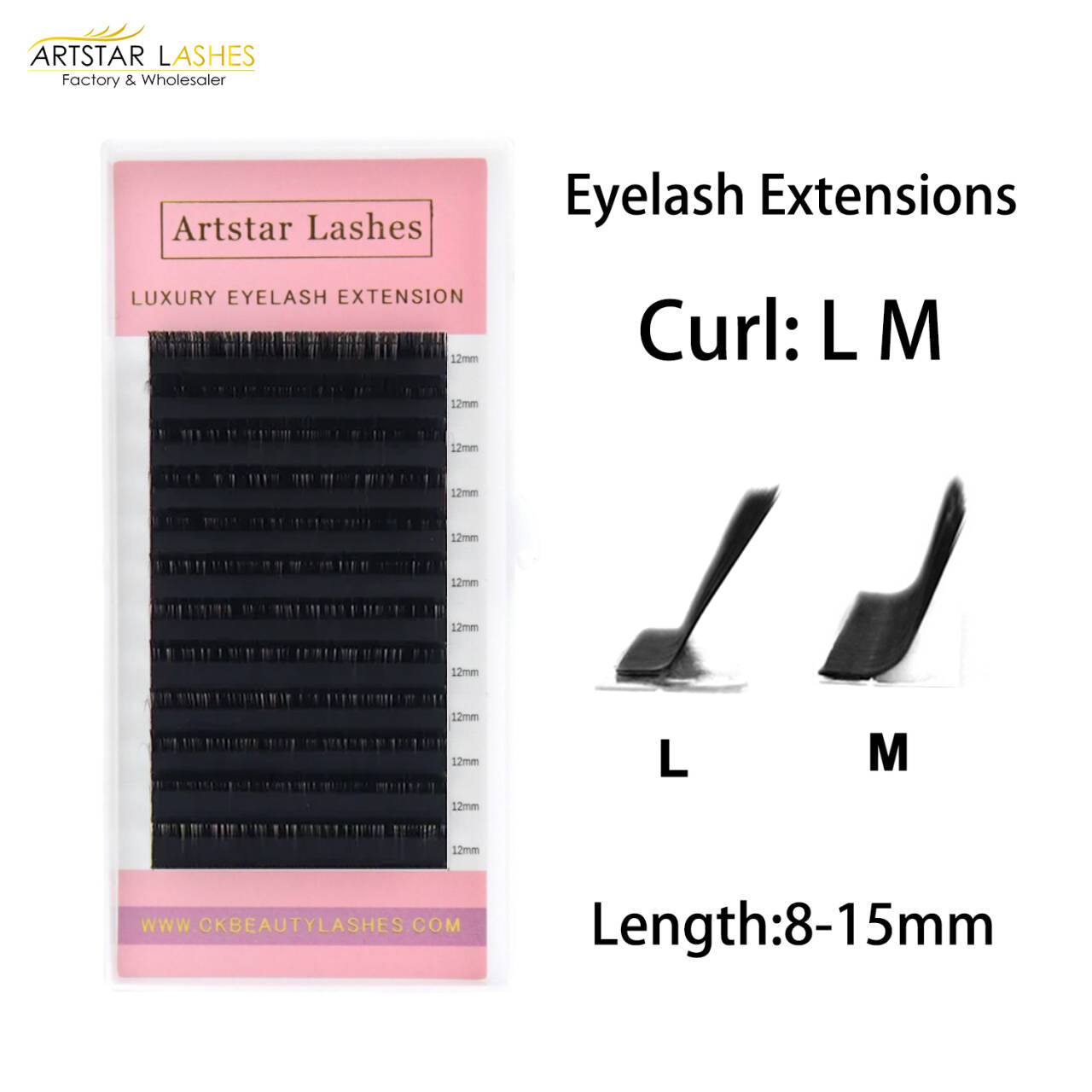 Eyelash Extension For Asian Eyes - ARTSTAR 12Rows Mink False Eyelashes Individual