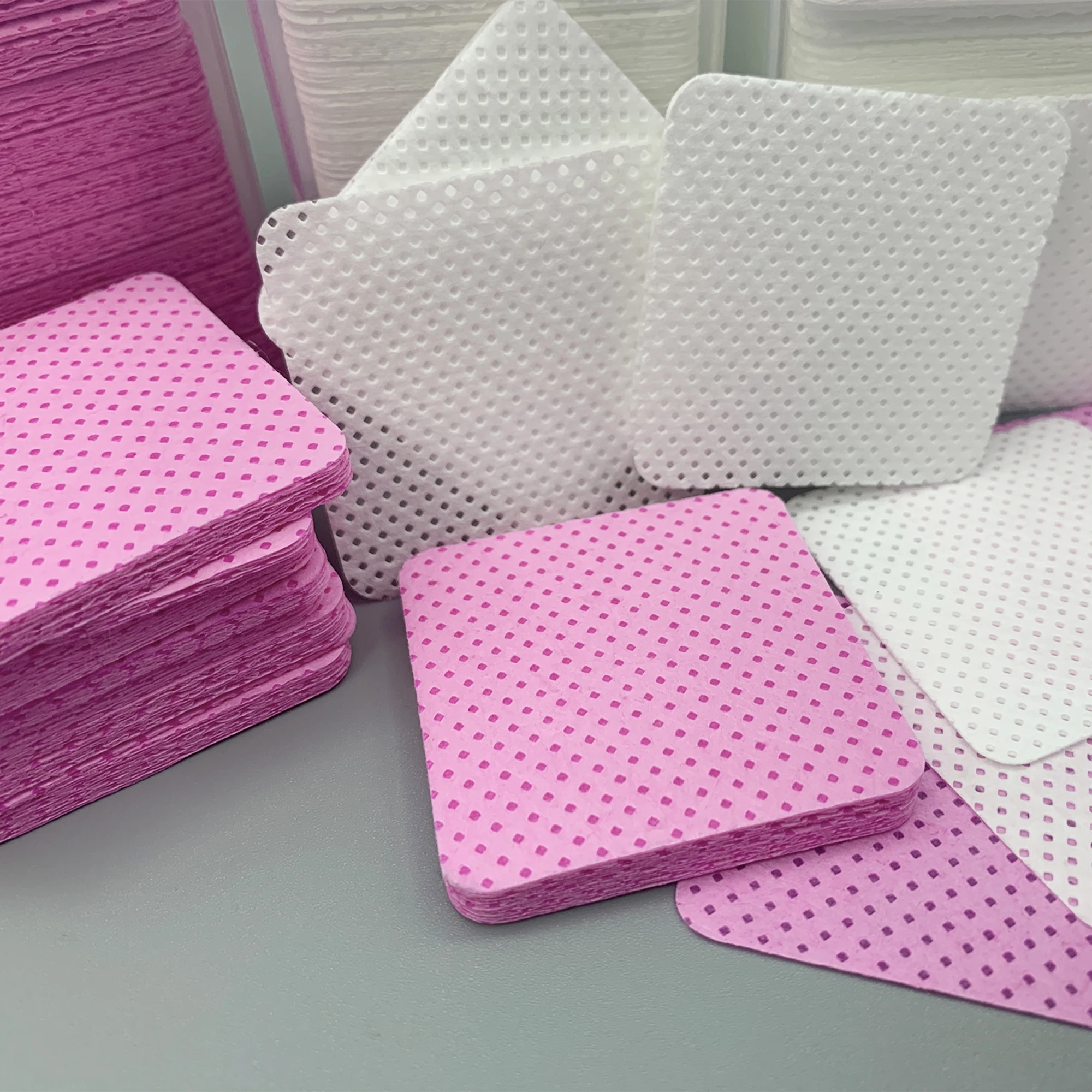 Eyelash Extension Adhesive - 100/300pcs Wipes Paper Cotton Eyelash Glue
