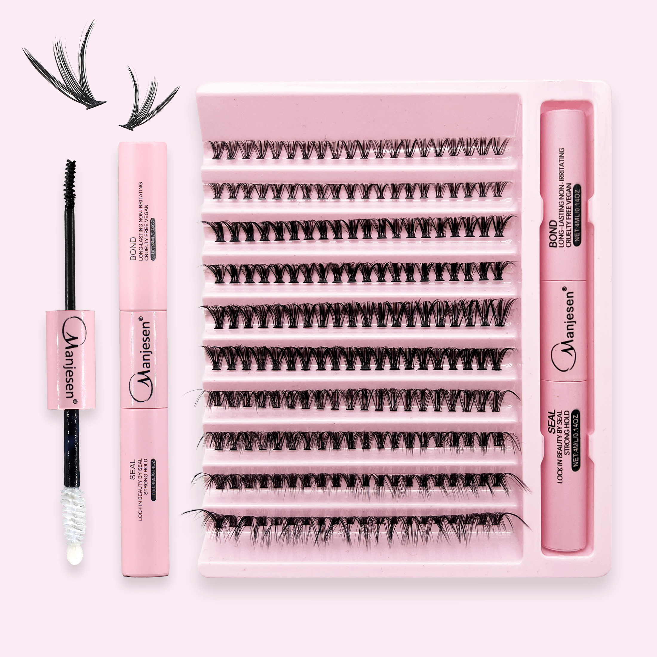 Eyelash Extension London - Eyelashes 200 PCS Clusters Lash Bond