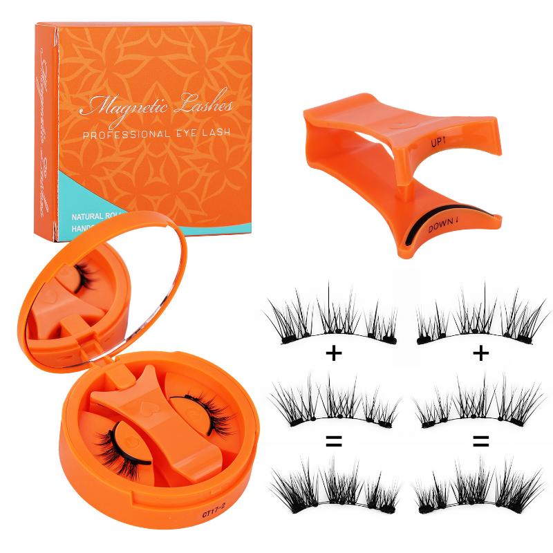 Eyelash Extension Adhesive - Magnetic 3D Eyelashes Set Natural Reusable