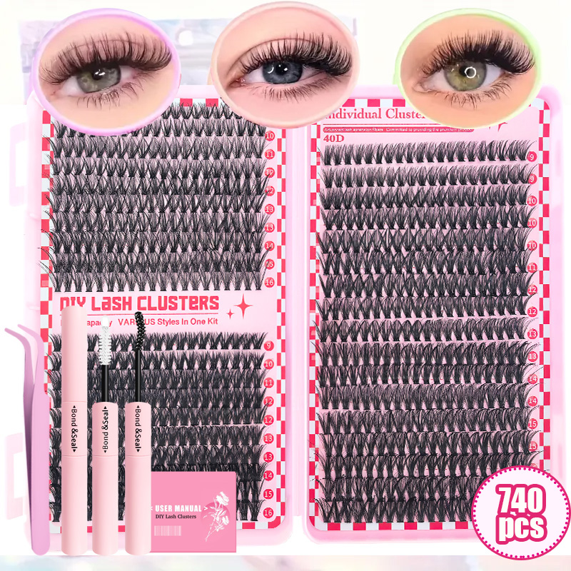 Eyelash Extension For Asian Eyes - 30D40D50D80D DIY Eyelash Extension Kit with