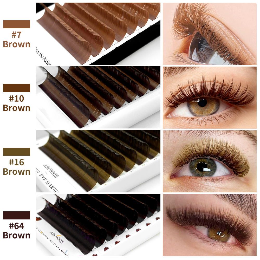 Abonnie Brown Individual Eyela - Eyelash Extension Wet Look avaliação e preço