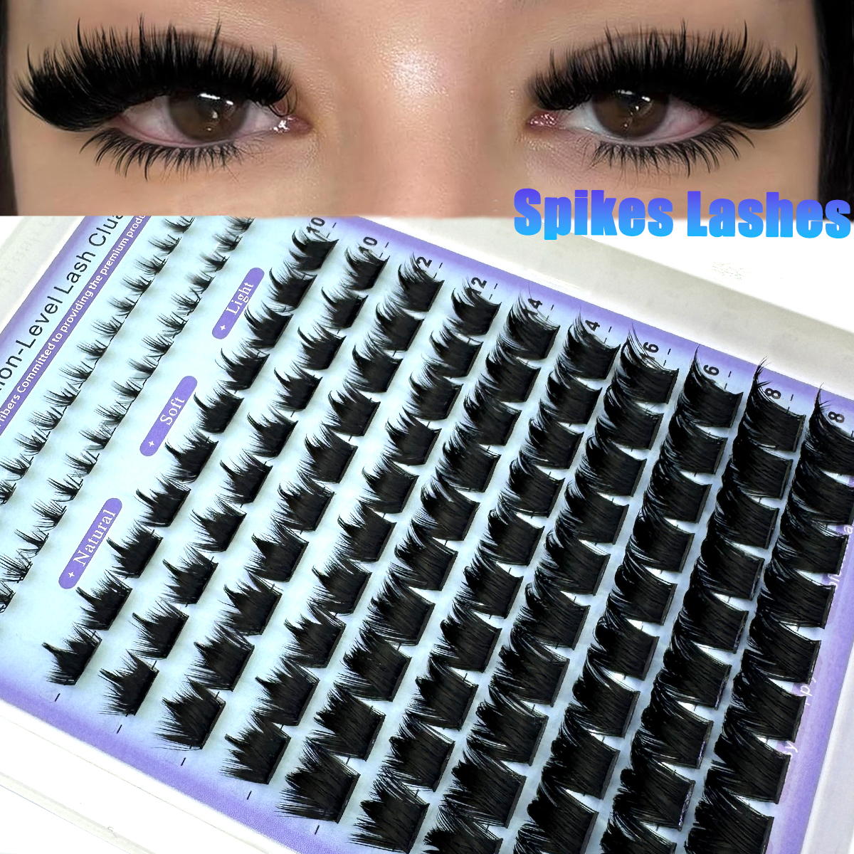 Wispy Lash Clusters with Spike - Eyelash Extension Wet Look avaliação e preço
