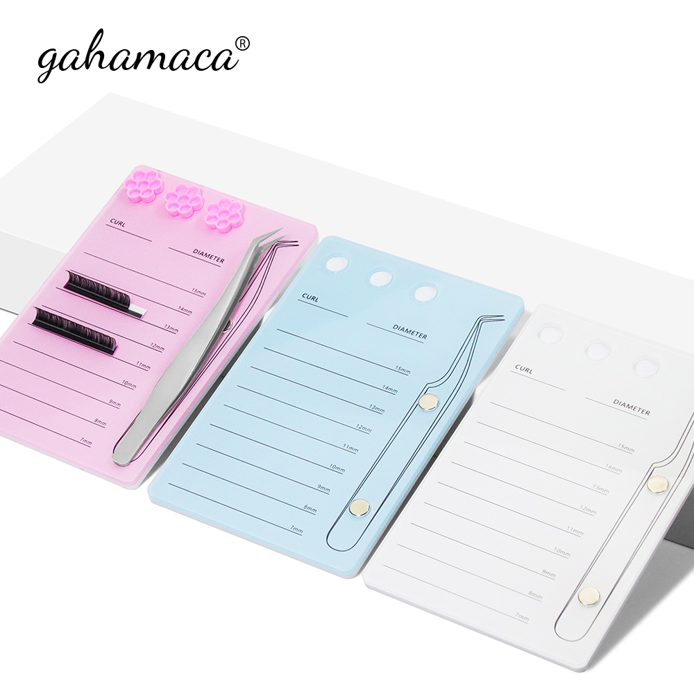 GAHAMACA Acrylic Lashes Holder - Eyelash Extension Double Lash avaliação e preço