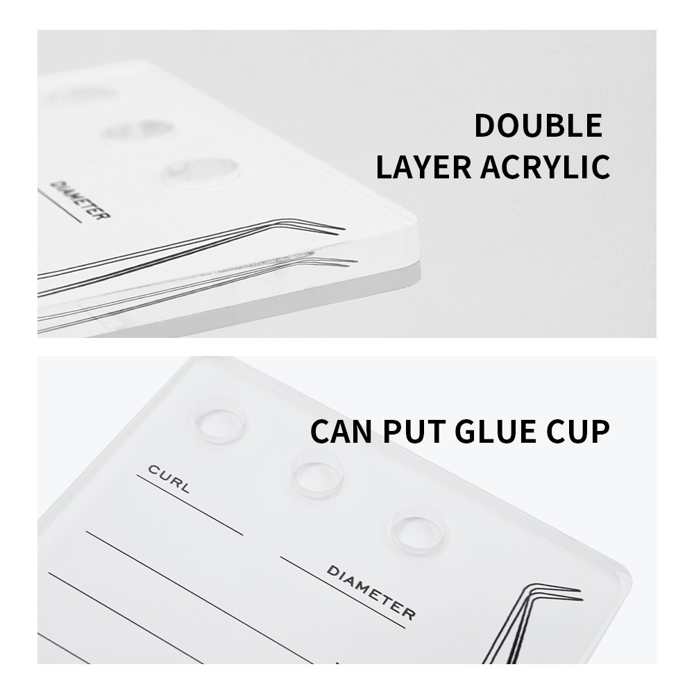 GAHAMACA Acrylic Lashes Holder - Eyelash Extension Double Lash avaliação e preço