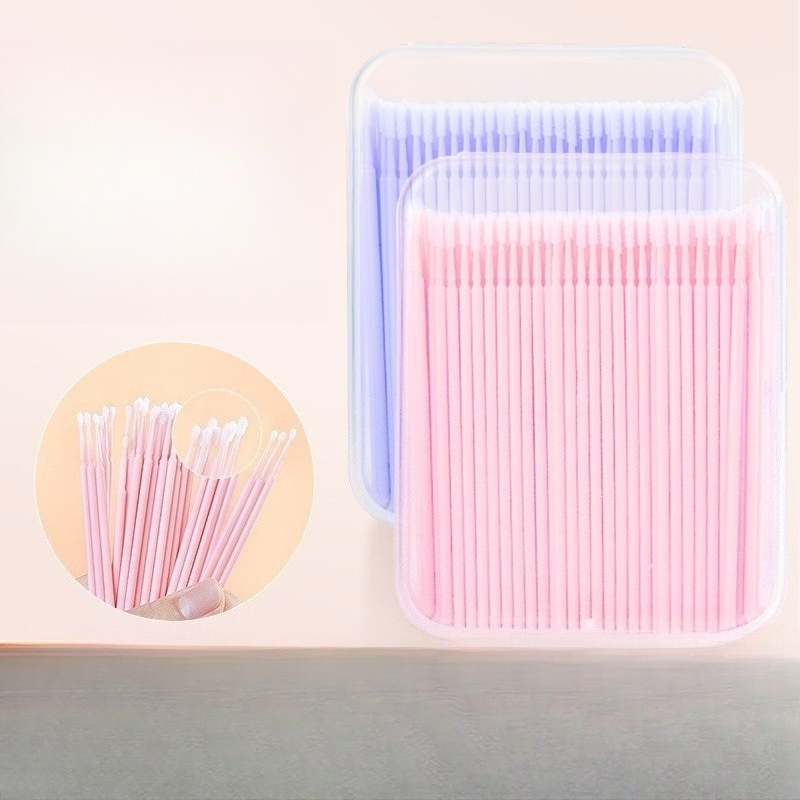 Disposable Nano Cotton Swabs U - Eyelash Extension Retouch avaliação e preço
