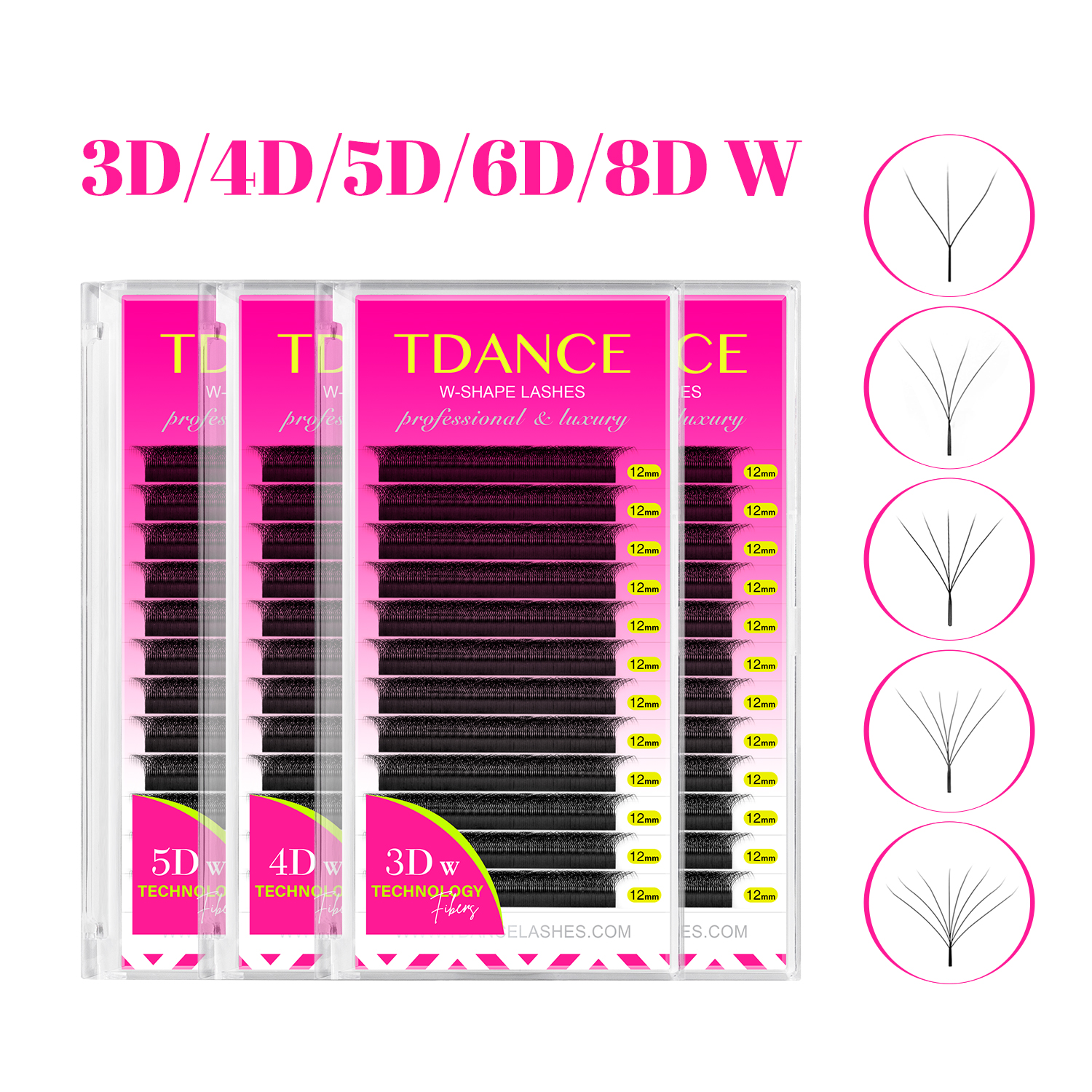 TDANCE 3D 4D 5D 6D Premade Fan - Eyelash Extension Wet Look avaliação e preço