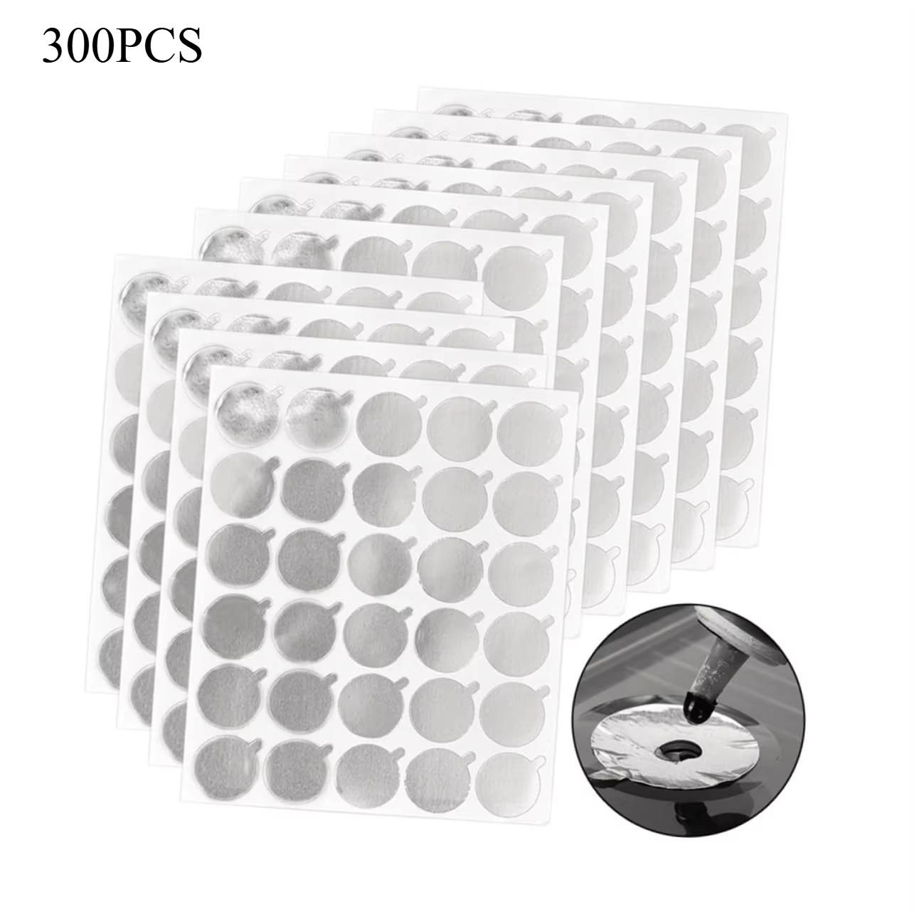 300pcs Foil Sticker Pads(10 Sh - Eyelash Extension Adhesive avaliação e preço