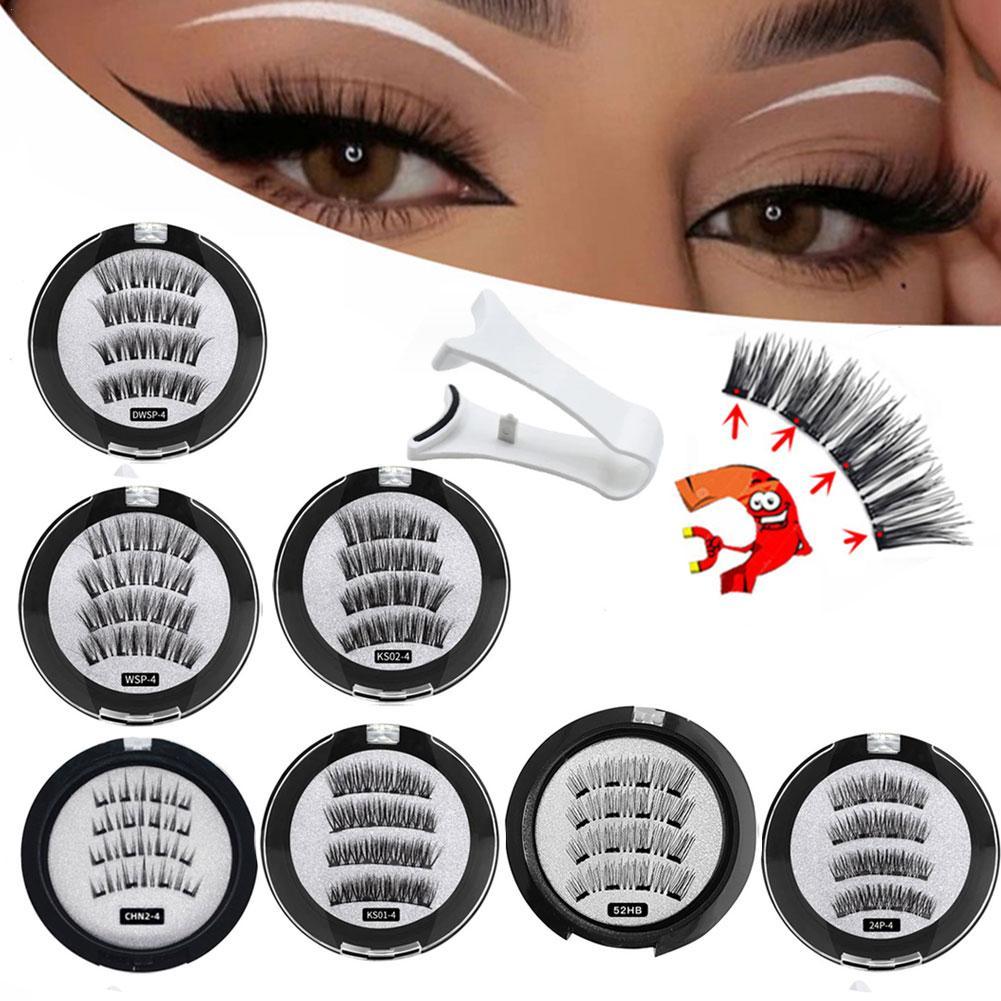 2 Pair 3D Magnetic False Eyela - Eyelash Extension For Asian Eyes avaliação e preço