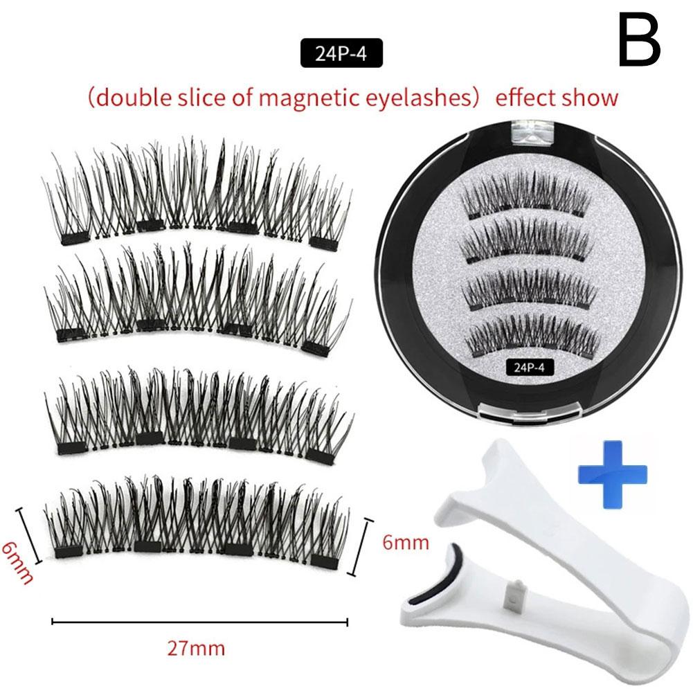 2 Pair 3D Magnetic False Eyela - Eyelash Extension For Asian Eyes avaliação e preço