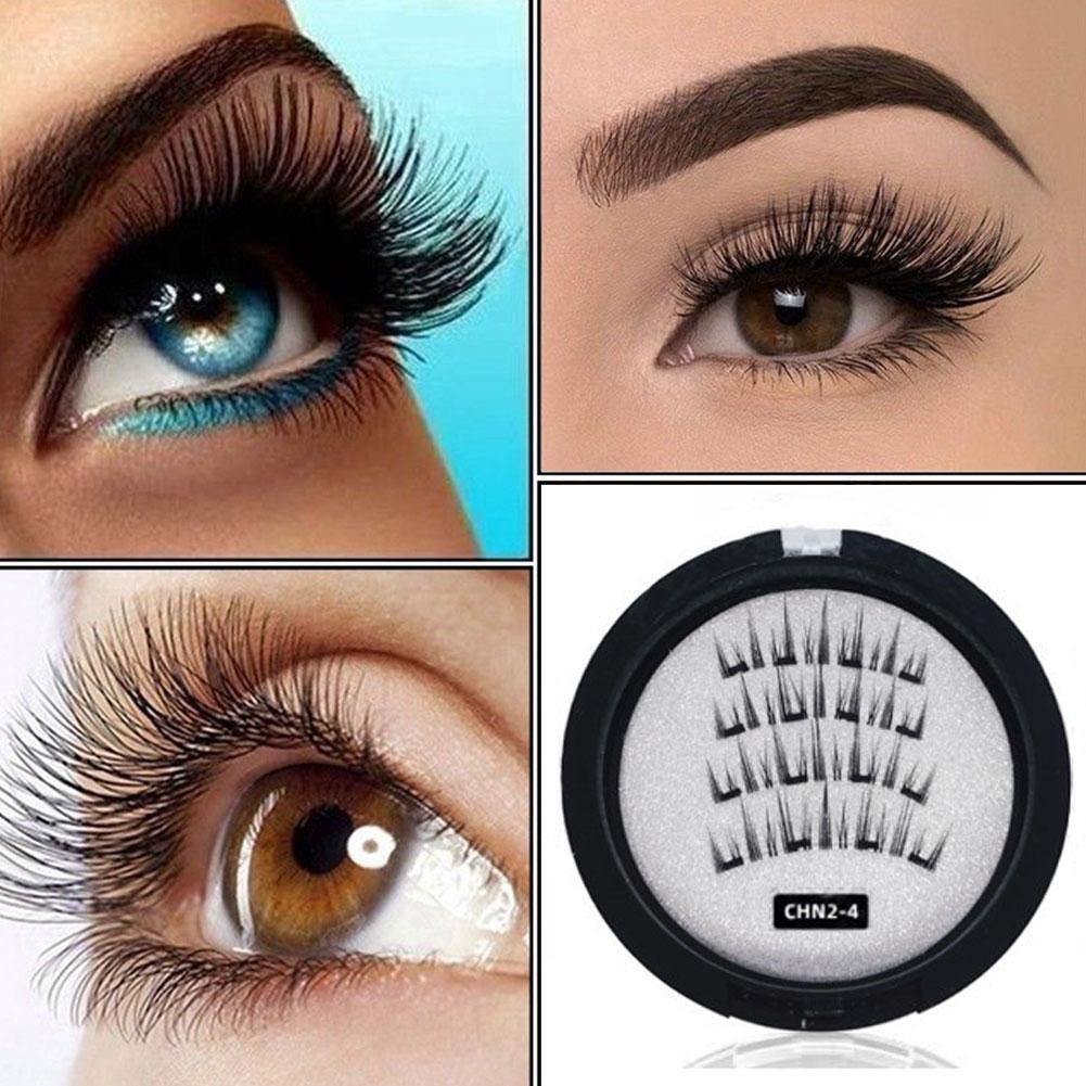 2 Pair 3D Magnetic False Eyela - Eyelash Extension For Asian Eyes avaliação e preço