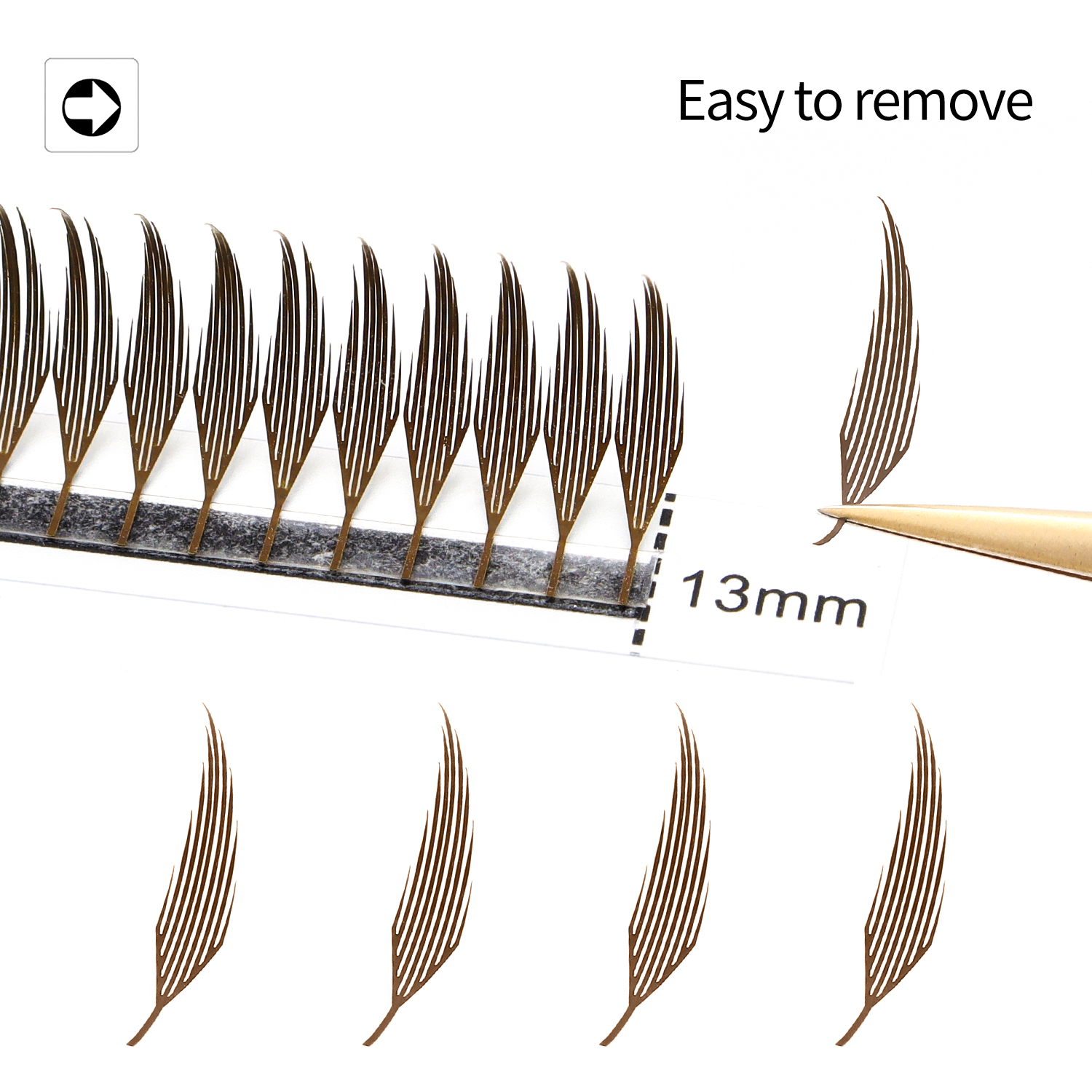 XIUSUZAKI Brown Comic Spire La - Eyelash Extension Wet Look avaliação e preço