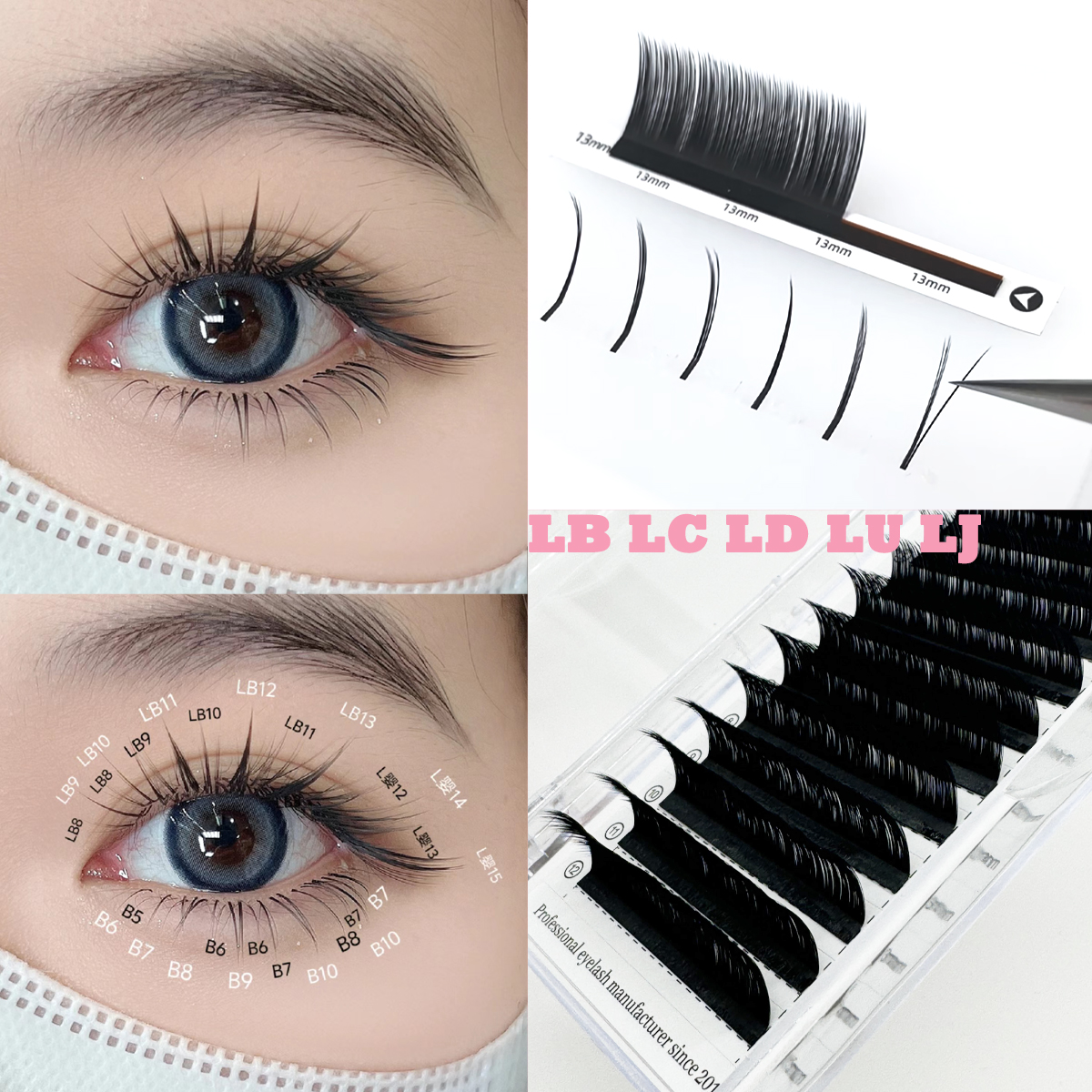 Camellia False Eyelashes LC LB - Eyelash Extension Wet Look avaliação e preço