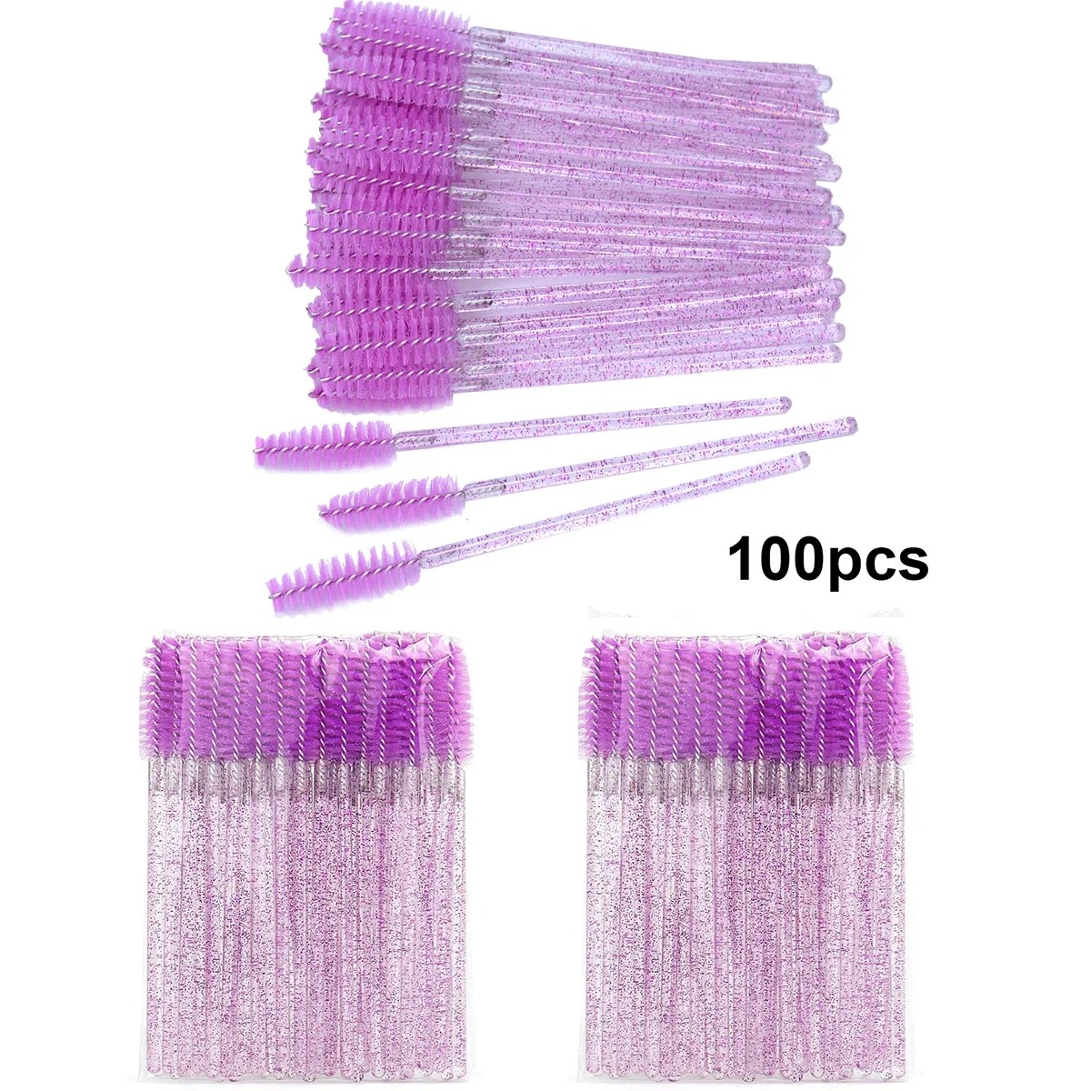 100pcs Disposable Eyelash Brus - Eyelash Extension Wholesale avaliação e preço