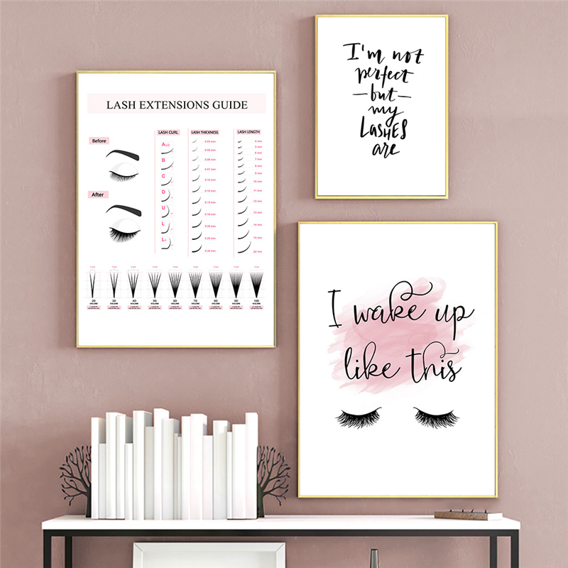 Lash Extensions Guide Poster M - Eyelash Extension Quotes avaliação e preço