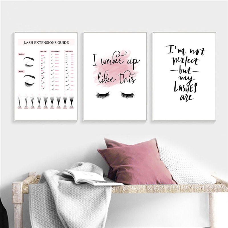 Lash Extensions Guide Poster M - Eyelash Extension Quotes avaliação e preço