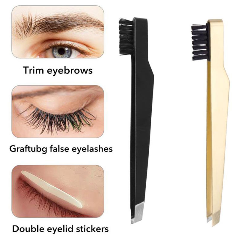 1PC Stainless Steel Eyebrow Tw - Eyelash Extension For No Eyelid avaliação e preço