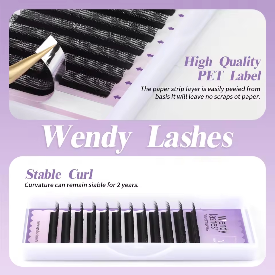 WENDY 2D YY Shape C/D Curl Eya - Eyelash Extension For Asian Eyes avaliação e preço