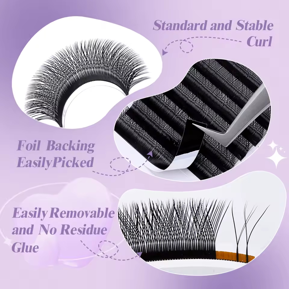 WENDY 2D YY Shape C/D Curl Eya - Eyelash Extension For Asian Eyes avaliação e preço