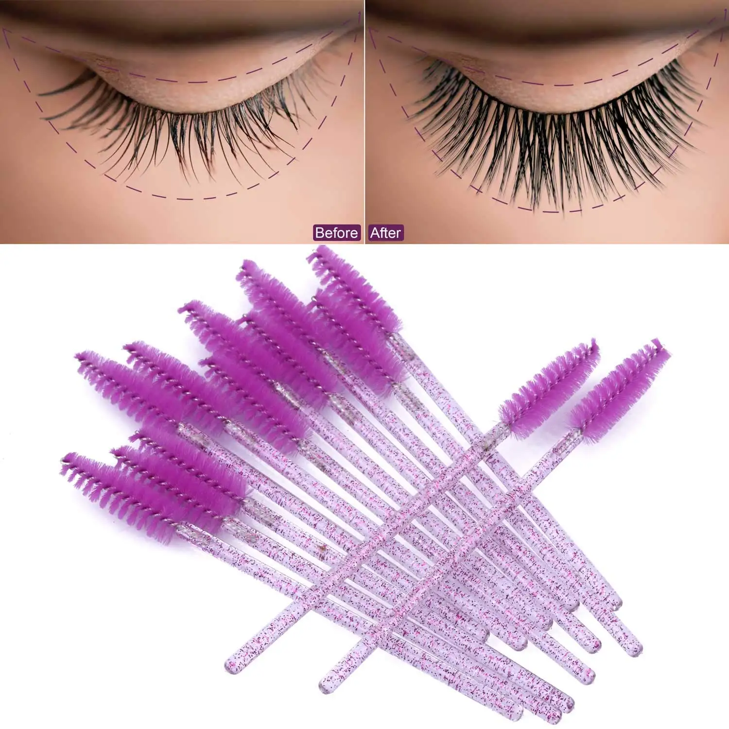 100/1000/2000pcs Disposable Ma - Eyelash Extension Wholesale avaliação e preço