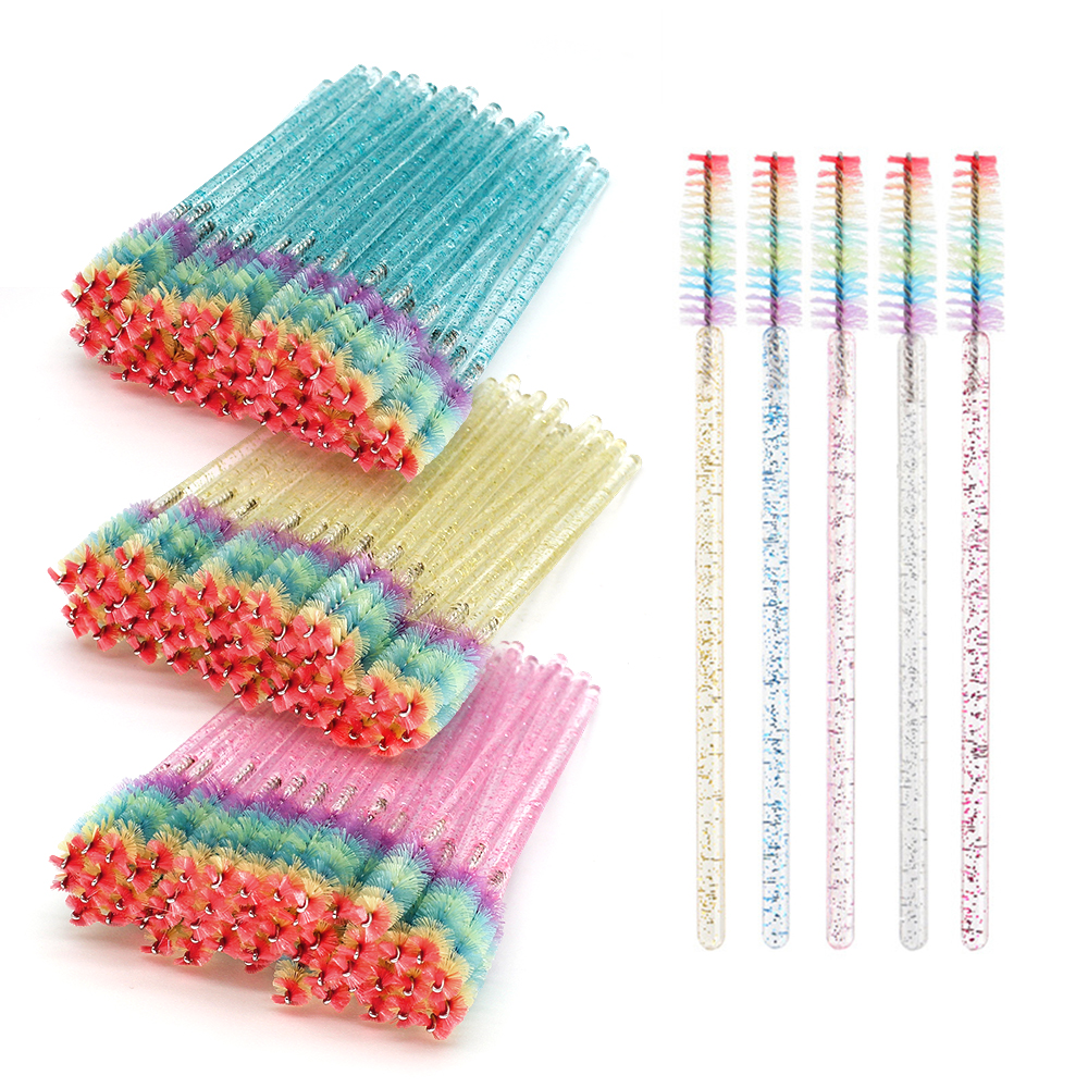 50PCS Rainbow Crystal Eyelash  - Eyelash Extension London avaliação e preço