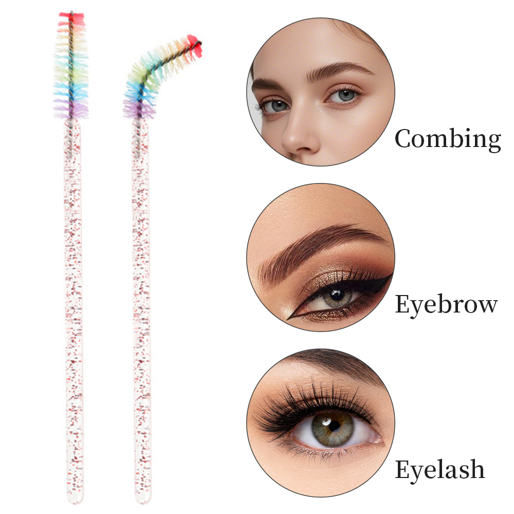 50PCS Rainbow Crystal Eyelash  - Eyelash Extension London avaliação e preço
