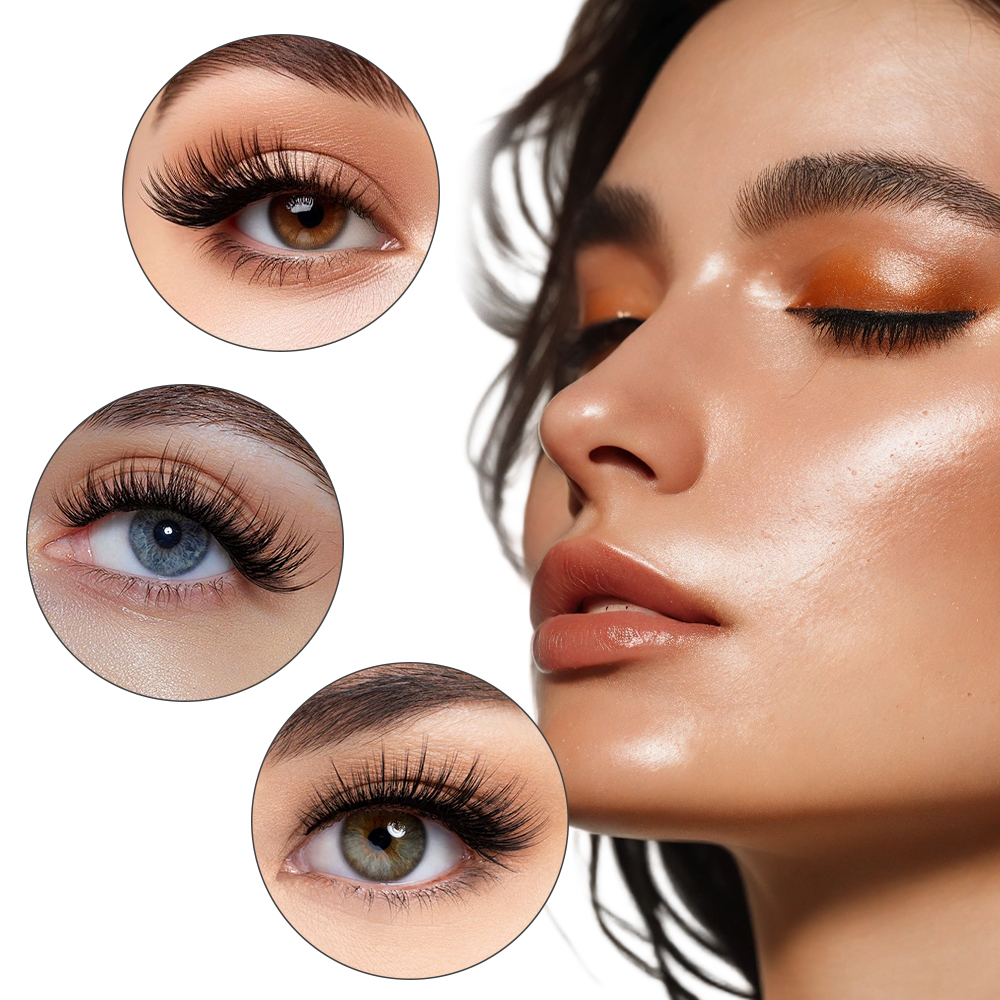 50PCS Rainbow Crystal Eyelash  - Eyelash Extension London avaliação e preço
