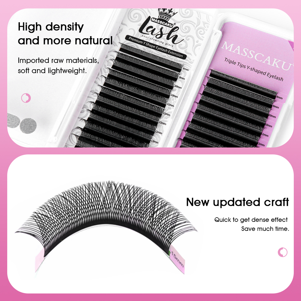 Hot Selling Masscaku YY Shape  - Eyelash Extension For Asian Eyes avaliação e preço