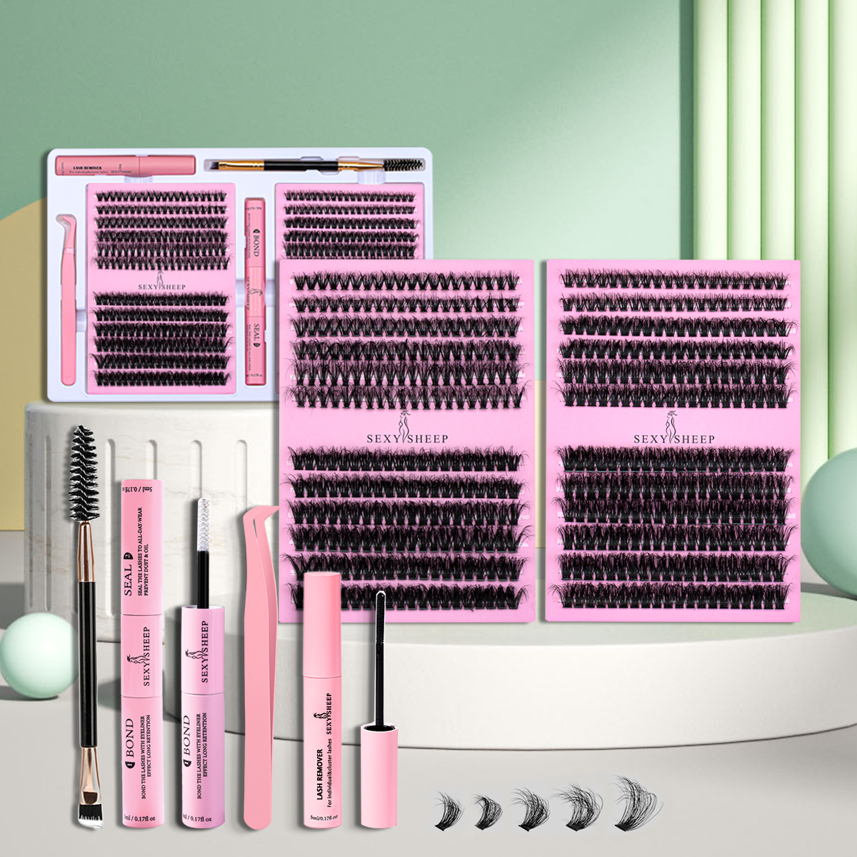 DIY False Eyelashes Clusters E - Eyelash Extension For Asian Eyes avaliação e preço