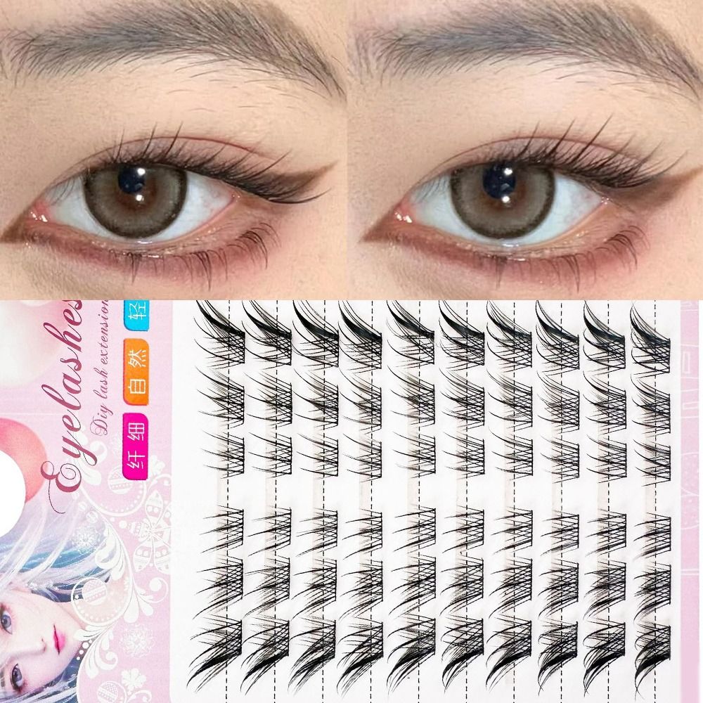 3D Cat Eye Clusters Lashes Nat - Eyelash Extension For Asian Eyes avaliação e preço