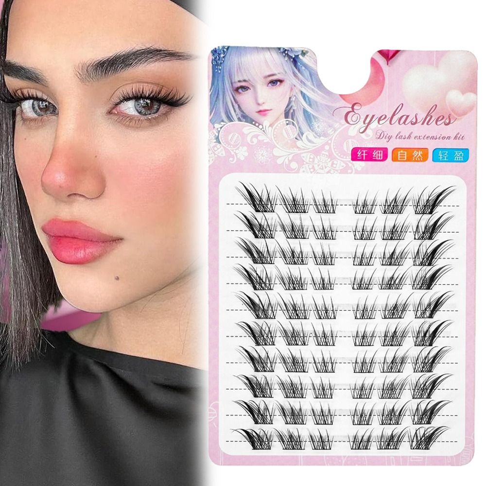 3D Cat Eye Clusters Lashes Nat - Eyelash Extension For Asian Eyes avaliação e preço