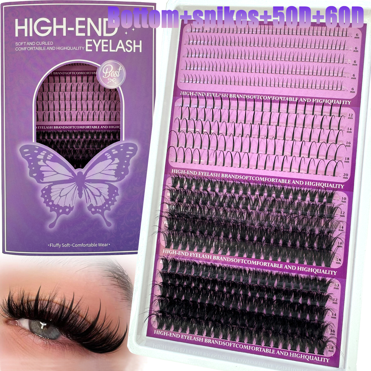 20Rows Lash Spikes Eyelash Clu - Eyelash Extension Wet Look avaliação e preço