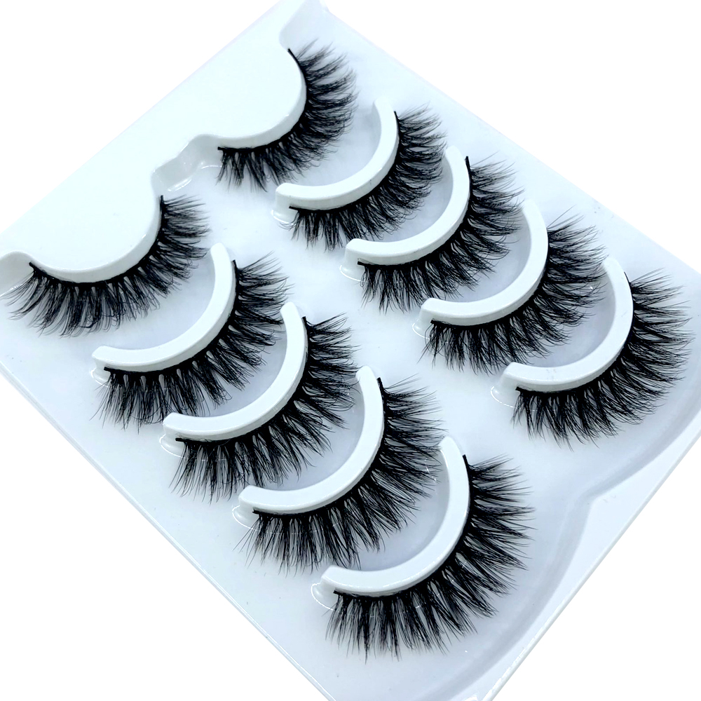 New 5/10Pairs 3D Faux Mink Eye - Eyelash Extension For Asian Eyes avaliação e preço