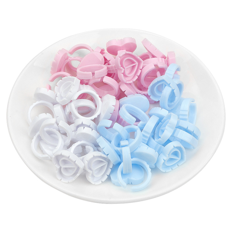 100 PCS Disposable Heart-shape - Eyelash Extension Double Lash avaliação e preço